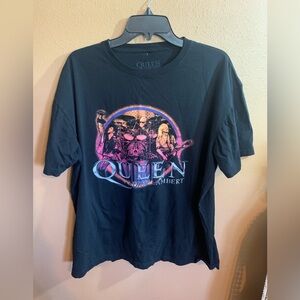 Queen The Rhapsody Tour 2023 Black T-Shirt
